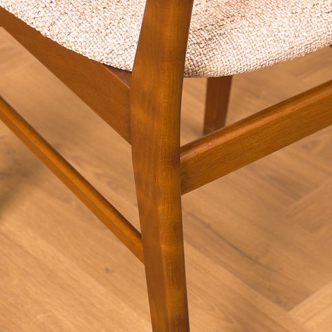 Dining chairs in teak & beech by Farstrup, model 210