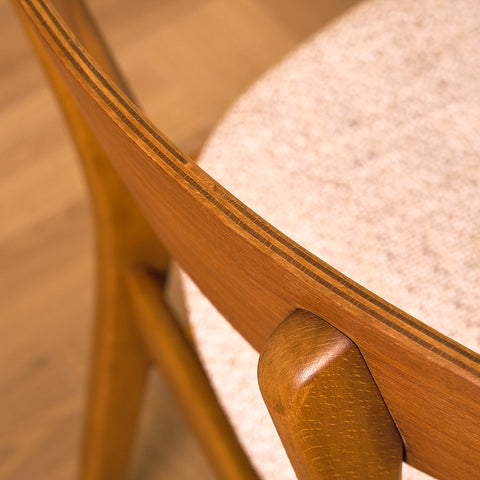 Dining chairs in teak & beech by Farstrup, model 210