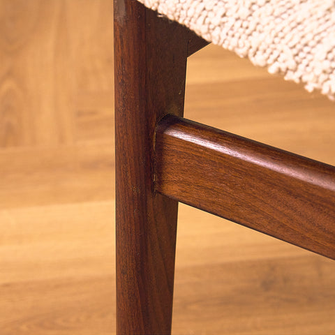 Danish dining chairs in walnut