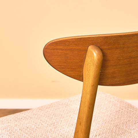 Dining chairs in teak & beech by Farstrup, model 210