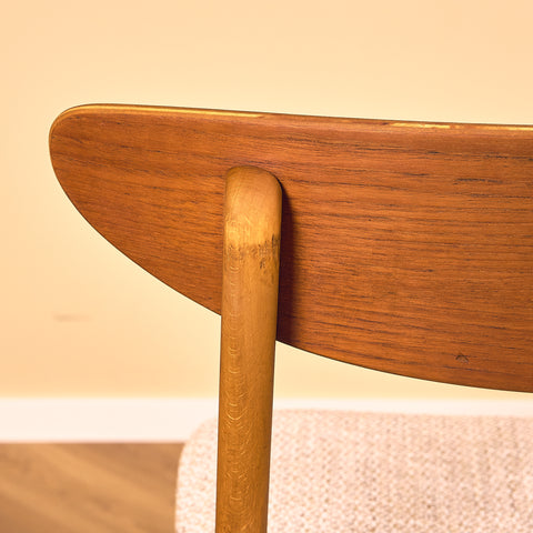 Dining chairs in teak & beech by Farstrup, model 210