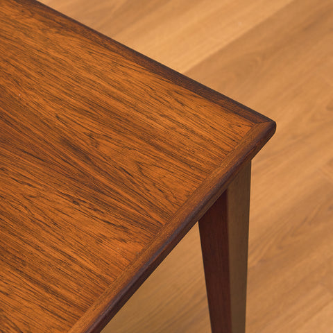Danish set of nest of tables in Santos rosewood by Kvalitet Form Funktion