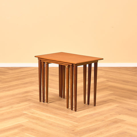 Danish nest of tables in teak