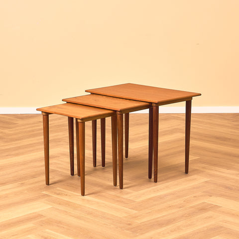 Danish nest of tables in teak