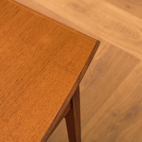 Danish set of nest of tables in teak and walnut