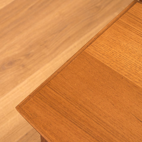 Danish set of nest of tables in teak and walnut