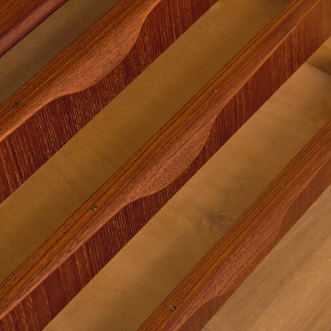 Danish corner cabinet in teak by Omann Jun Møbelfabrik