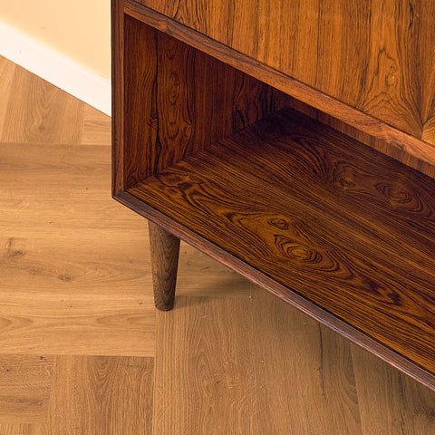 Santos Rosewood Bookshelf with Bar Compartment