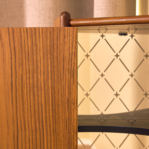 Danish corner cabinet in teak by Omann Jun Møbelfabrik