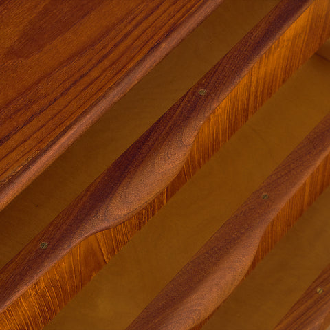 Danish corner cabinet in teak by Omann Jun Møbelfabrik