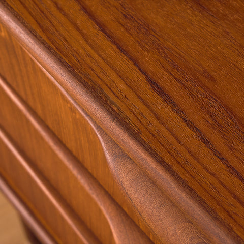 Danish corner cabinet in teak by Omann Jun Møbelfabrik