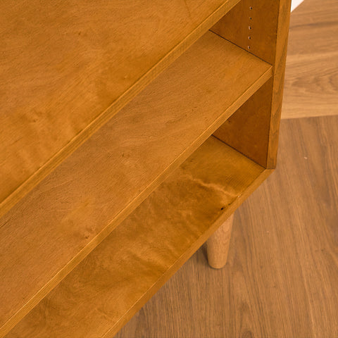 Swedish bookshelf in oak and birch