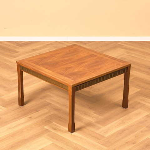 Swedish side table in walnut