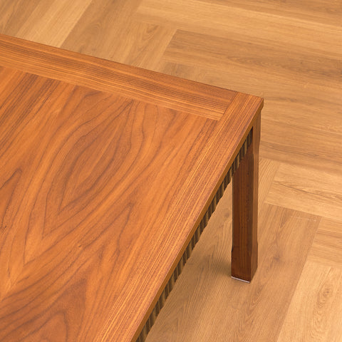 Swedish side table in walnut