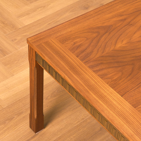 Swedish side table in walnut