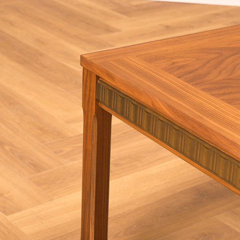 Swedish side table in walnut
