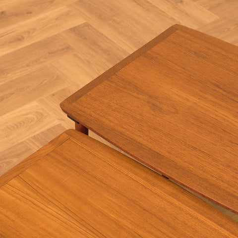 Danish set of nest of tables in teak