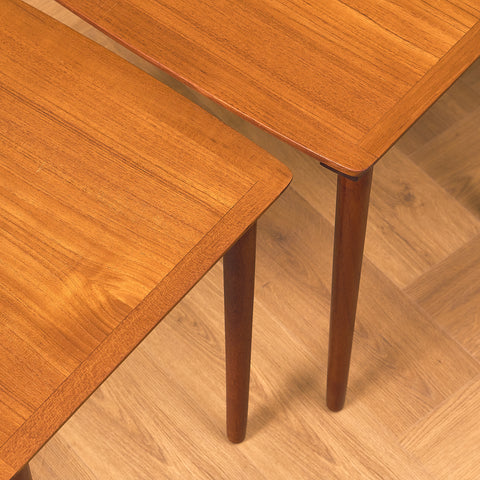 Danish set of nest of tables in teak