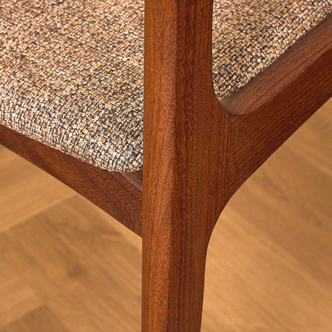 Danish dining chairs in walnut