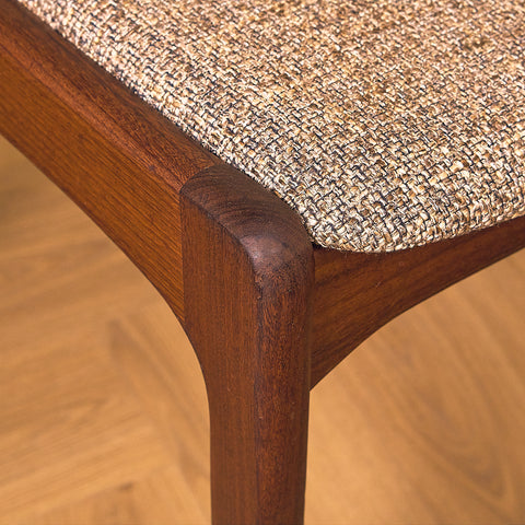 Danish dining chairs in walnut