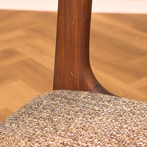 Danish dining chairs in walnut
