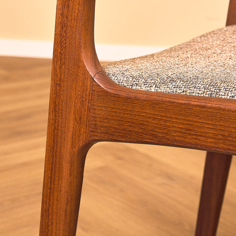 Danish dining chairs in walnut