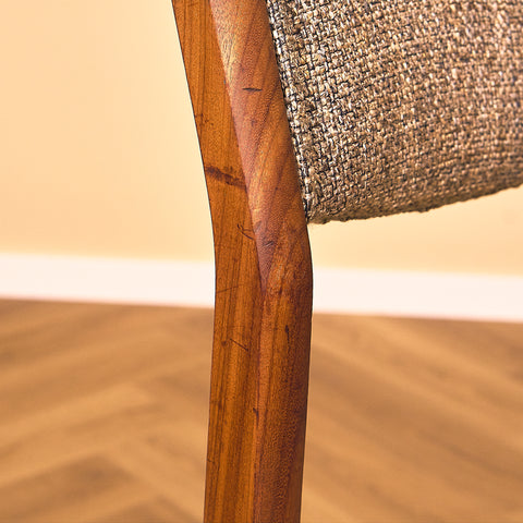 Danish dining chairs in walnut