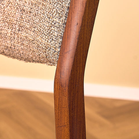 Danish dining chairs in walnut