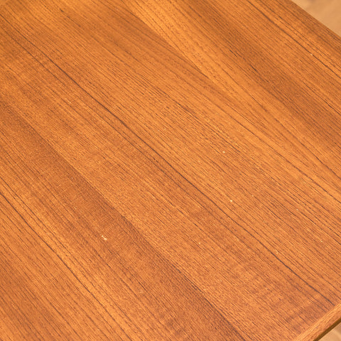 Danish dining table in teak and walnut