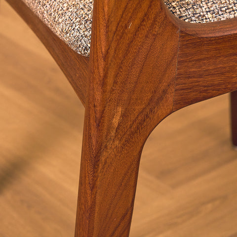 Danish dining chairs in walnut