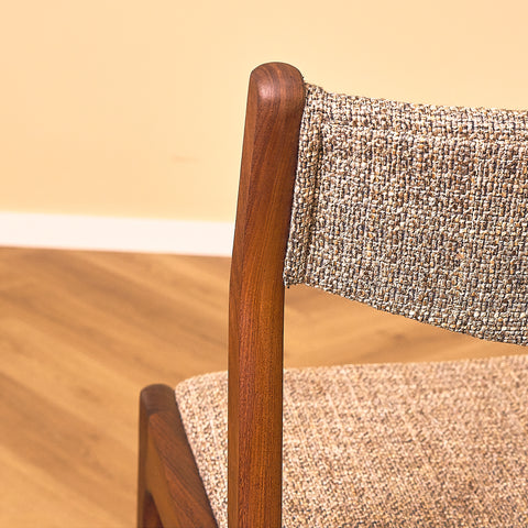 Danish dining chairs in walnut