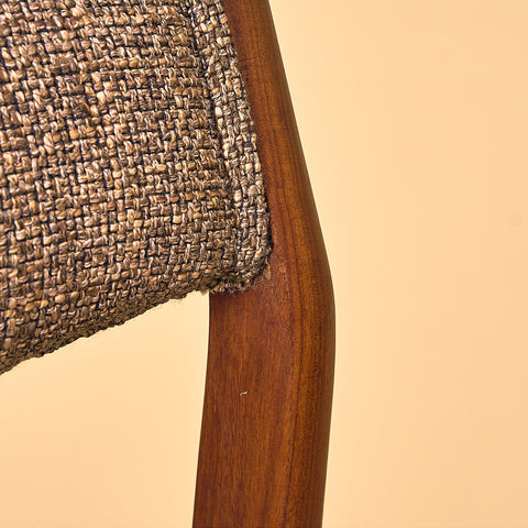 Danish dining chairs in walnut