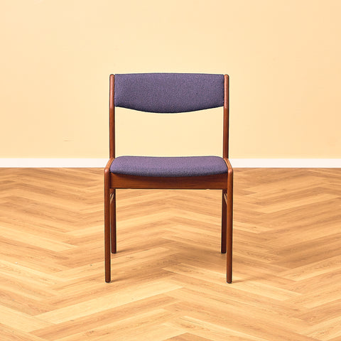 Danish dining chairs in teak by N&K Bungaard Rasmussen for Thorsø Møbelfabrik
