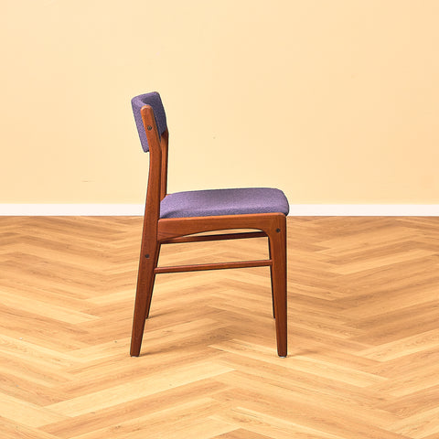 Danish dining chairs in teak by N&K Bungaard Rasmussen for Thorsø Møbelfabrik