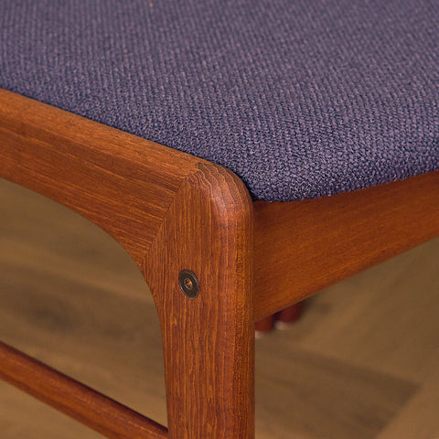 Danish dining chairs in teak by N&K Bungaard Rasmussen for Thorsø Møbelfabrik