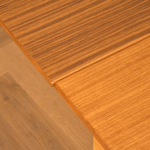 Swedish dining table in teak and beech
