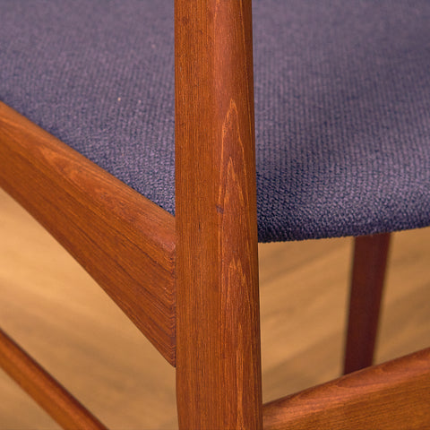 Danish dining chairs in teak by N&K Bungaard Rasmussen for Thorsø Møbelfabrik