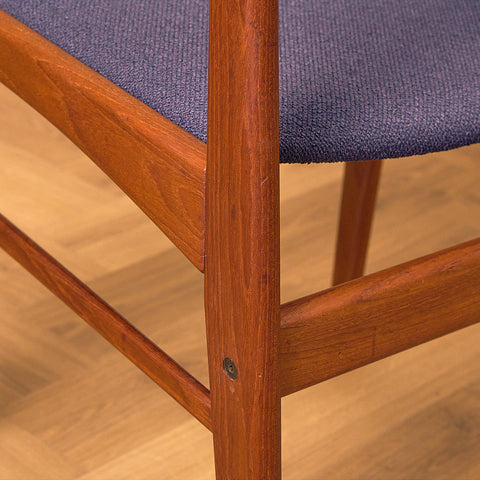 Danish dining chairs in teak by N&K Bungaard Rasmussen for Thorsø Møbelfabrik