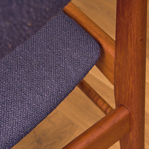 Danish dining chairs in teak by N&K Bungaard Rasmussen for Thorsø Møbelfabrik