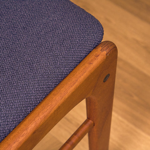 Danish dining chairs in teak by N&K Bungaard Rasmussen for Thorsø Møbelfabrik