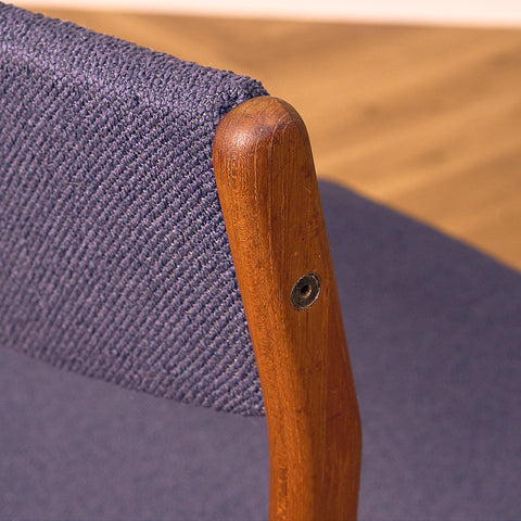 Danish dining chairs in teak by N&K Bungaard Rasmussen for Thorsø Møbelfabrik
