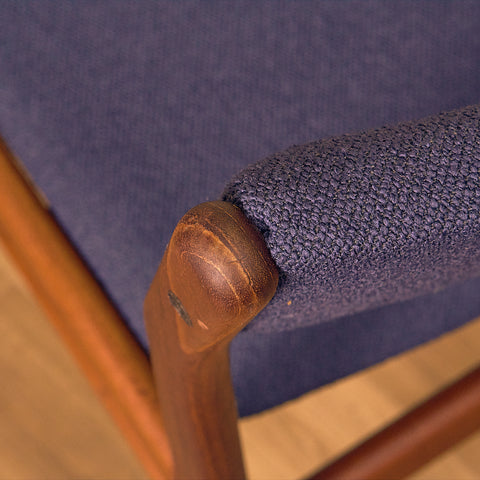 Danish dining chairs in teak by N&K Bungaard Rasmussen for Thorsø Møbelfabrik