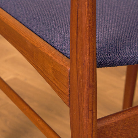 Danish dining chairs in teak by N&K Bungaard Rasmussen for Thorsø Møbelfabrik