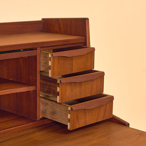 Danish secretary in teak