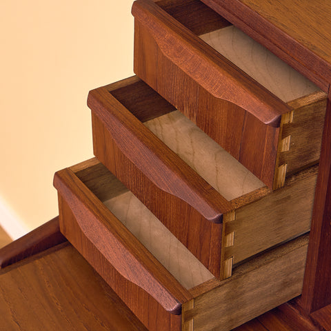 Danish secretary in teak