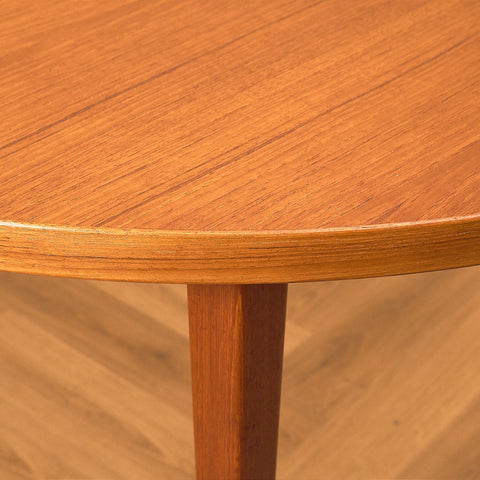 Round Teak Dining Table by Ulferts, Tibro