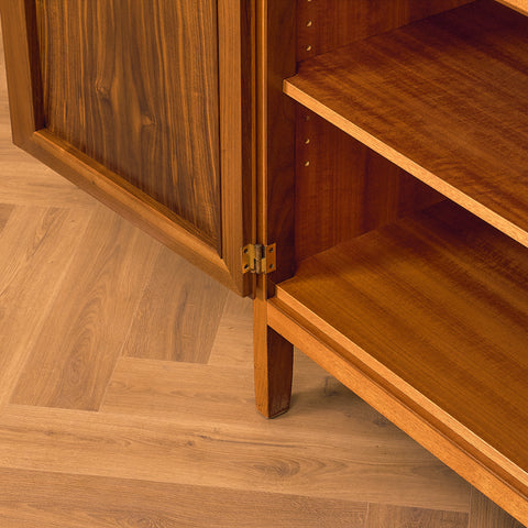 Swedish bookshelf in teak, model 'Sörgården' by Bertil Fridhagen for AB Carlsson & Co