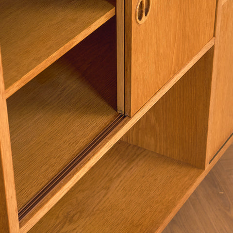 Danish bookshelf in oak