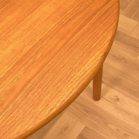 Extendable Round Teak Dining Table