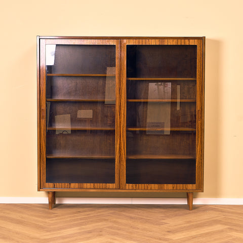 Danish bookshelf in Santos rosewood by Poul Hundevad for Poul Hundevad and Co.